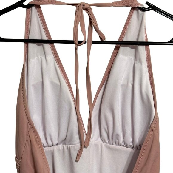 Cupshe Womens One Piece V-Neck Swimsuit w/Tummy Control - Size Large - Picture 7 of 9